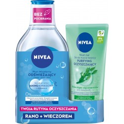NIVEA ZESTAW DUO Płyn mic.400ml+Żel do twarzy