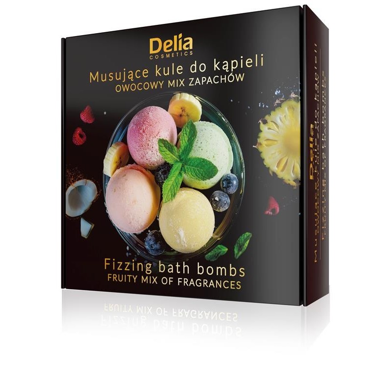 DELIA Kule do kąpieli OWOCOWY MIX ZAPACHÓW 4x100g
