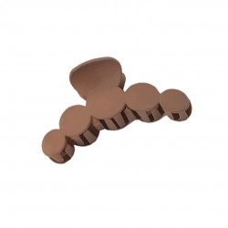 Klamra do włosów "Kółeczka" - brązowa 1szt