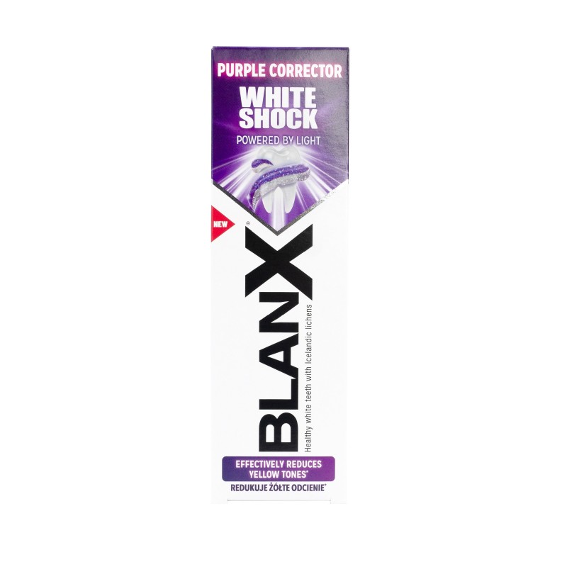 BLANX White Shock Purple Pasta do zębów wybielająca 75 ml