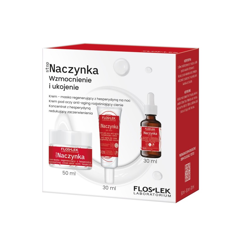 FLOS ZEST ŚW Naczynka Krem d/tw+Krem p/oczy+Konc