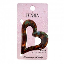 ECARLA Klamra do włosów metalowa - serce SP341ZIE