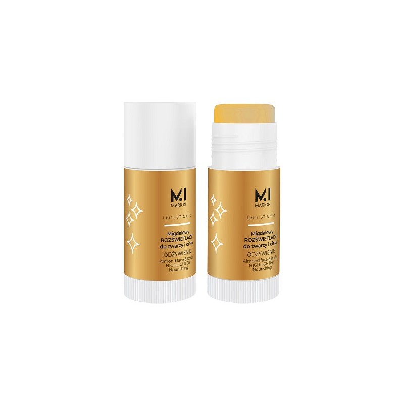 MARION Rozświetlacz w sztyfcie do twarzy migdałowy 25 g