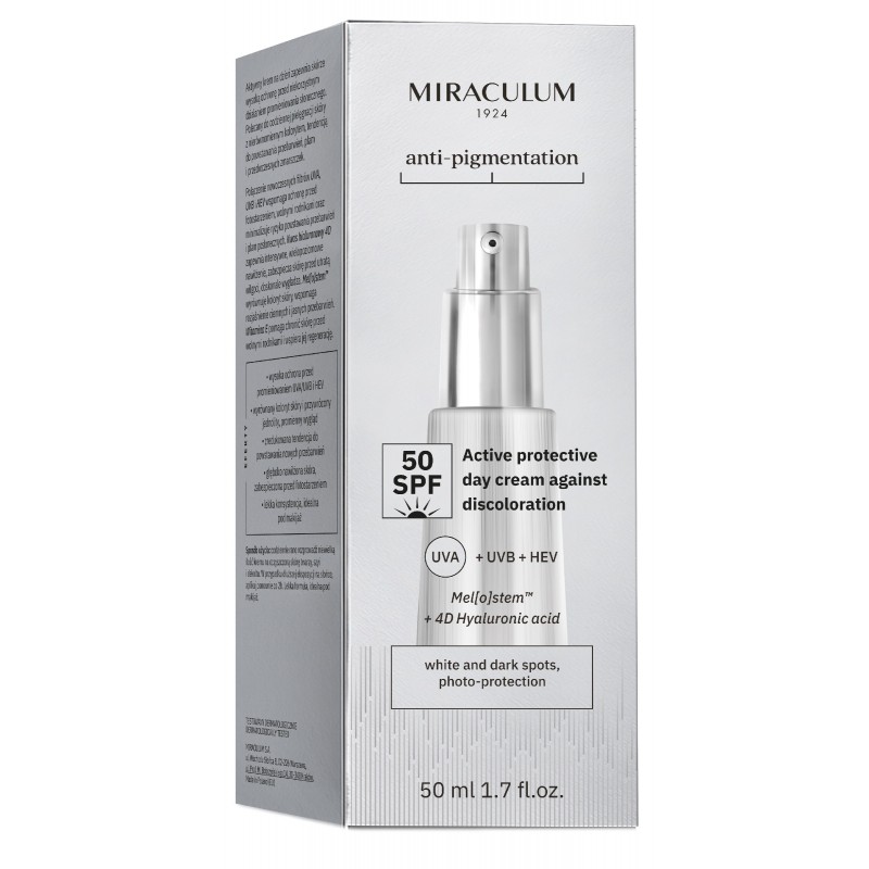 MIRACULUM Anti-Pigmentation Aktywny krem przeciw przebarwieniom SPF 50 50 ml