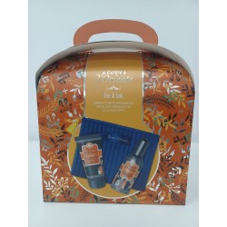 TESORI D`ORIENTE Zestaw prezentowy Lotus Flowe (woda toaletowa 100 ml + krem do ciała 75 ml + kosmetyczka aksamitna)