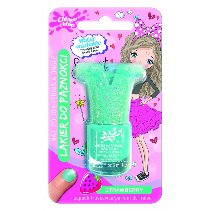 CHLAPU CHLAP LAKIER KORONA BROKAT 5ml turkus new