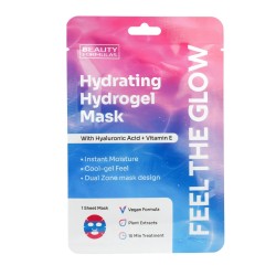BEAUTY FORMULAS Hydrożelowa Maska nawilżająca z kwasem hialuronowym + witaminą E 1 szt.
