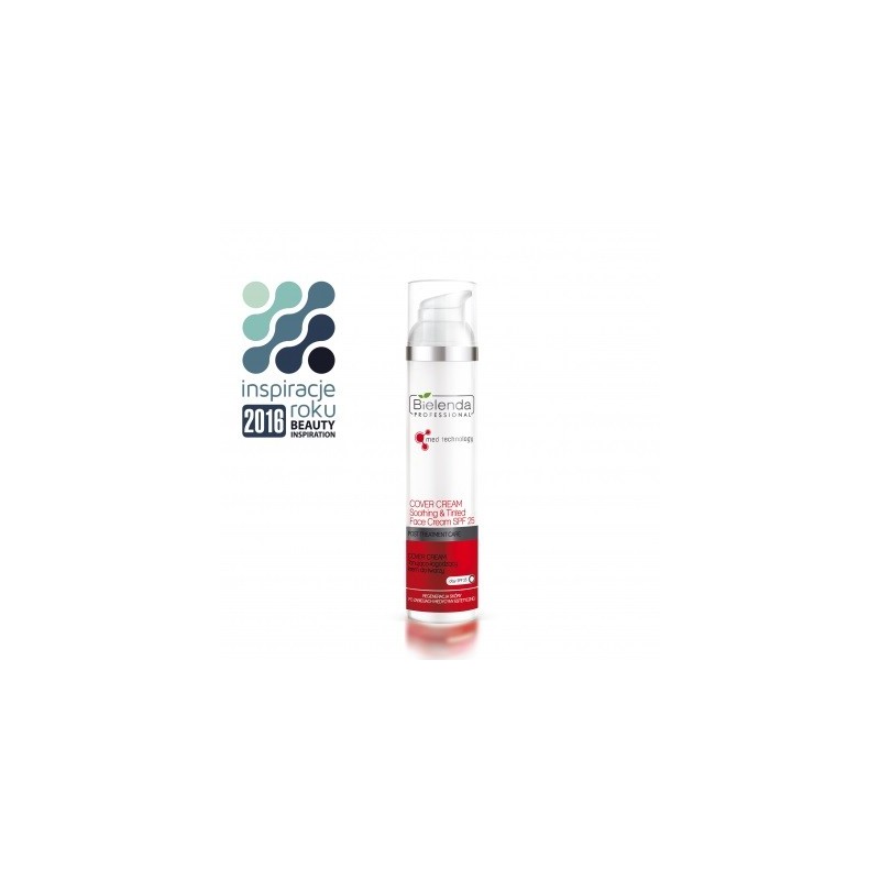 Bielenda Professional Post Treatment Care-Cover Cream Tonąco- Łagodzący krem do twarzy SPF 25, 100 ml
