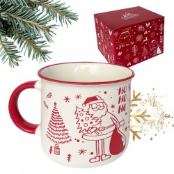 ECARLA Kubek ceramiczny świąteczny Boże Narodzenie 350ml + Pudełko na Prezent KB14