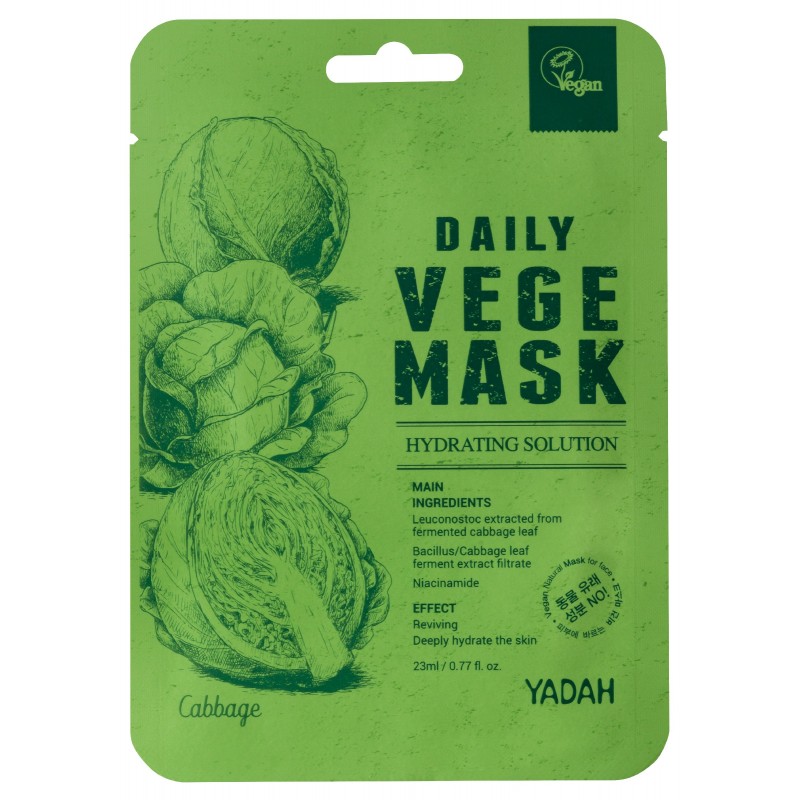 YADAH Daily Vege Maska w płachcie Kapusta 23 ml