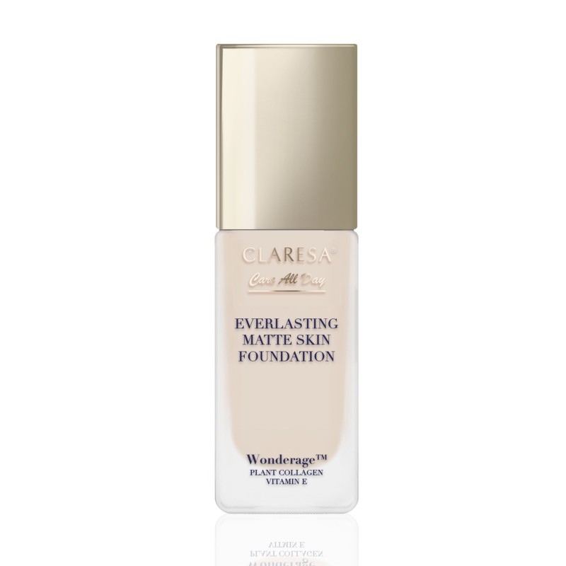 CLARESA Care All Day Everlasting Matte Skin Foundation Podkład matująco-wygładzający 01 Porcelain 32 ml