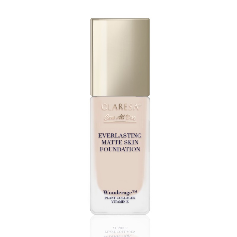 CLARESA Care All Day Everlasting Matte Skin Foundation Podkład matująco-wygładzający 02 Light Beige 32 ml