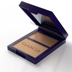 CLARESA Palette Creamy & Pressed Bronzer Kremowo-pudrowa paleta do konturowania Bronzer 01 More Sculpted 8,5 g