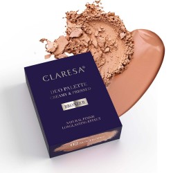 CLARESA Palette Creamy & Pressed Bronzer Kremowo-pudrowa paleta do konturowania Bronzer 02 Sun Tropez 8,5 g