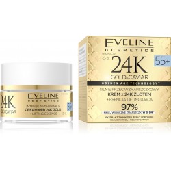 EVELINE 24K Gold&Caviar Krem 55+ dzień/noc 50ml