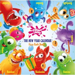 CHLAPU CHLAP Zestaw Musujących Kul do kąpieli - Kalendarz Sylwestrowy z potworami 1op.