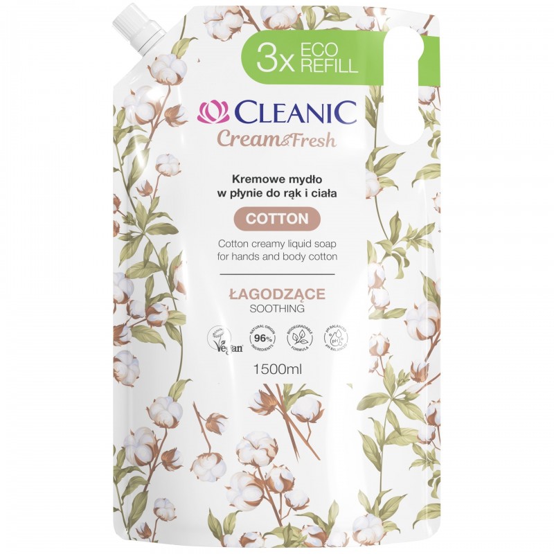 HARPER CLEANIC Mydło do rąk i ciała Cotton 1500ml