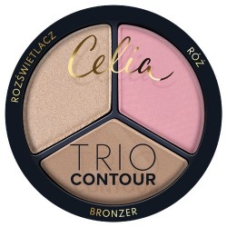 CELIA Trio Contour Zestaw do konturowania twarzy w pudrze 01