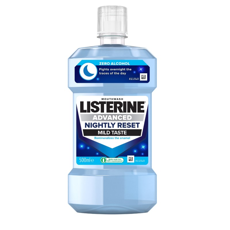LISTERINE Płyn do płukania jamy ustnej Advanced Nightly Reset 500 ml