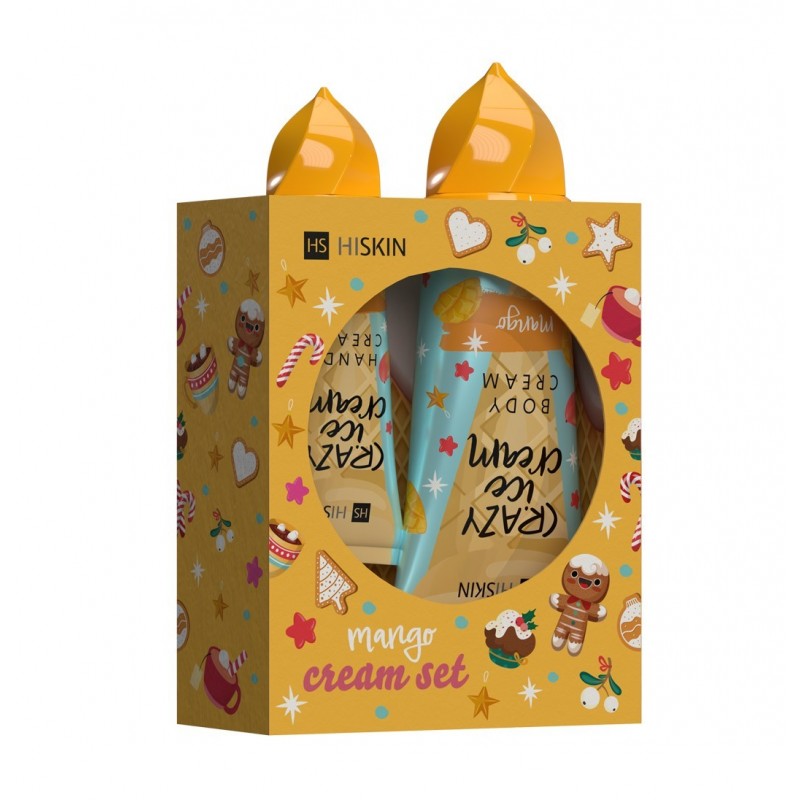 HISKIN Zestaw prezentowy Krem do rąk + Balsam do ciała - Mango