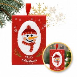 ECARLA Ręcznik świąteczny motyw Bałwanek 35x35cm REC59WZ3