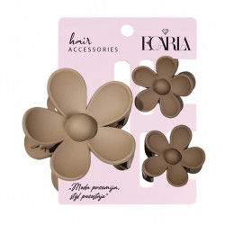 ECARLA Zestaw spinek do włosów klamer 3w1 Kwiat XL + 2 szt. mini spinek SP435