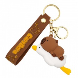 ECARLA Brelok do kluczy kapibara z gąską CAPYBARA BRL378