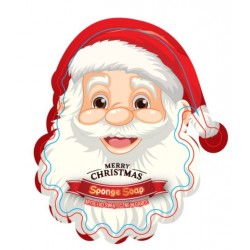 GĄBKA świąteczna z mydłem Mikołaj&