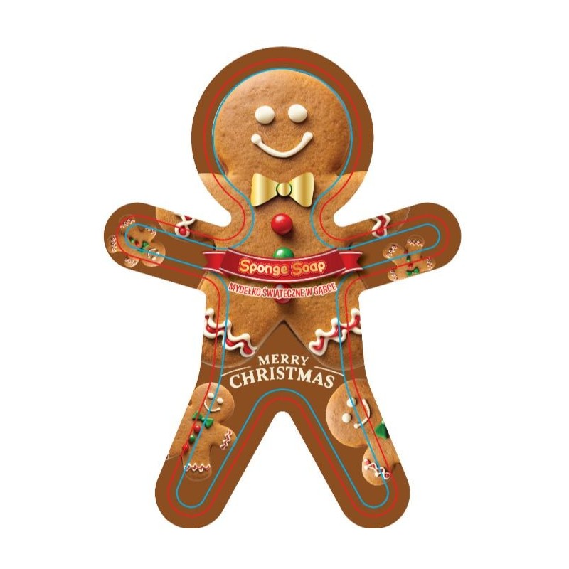 GĄBKA świąteczna z mydłem Piernik&