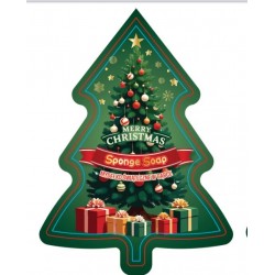 GĄBKA świąteczna z mydłem Choinka&