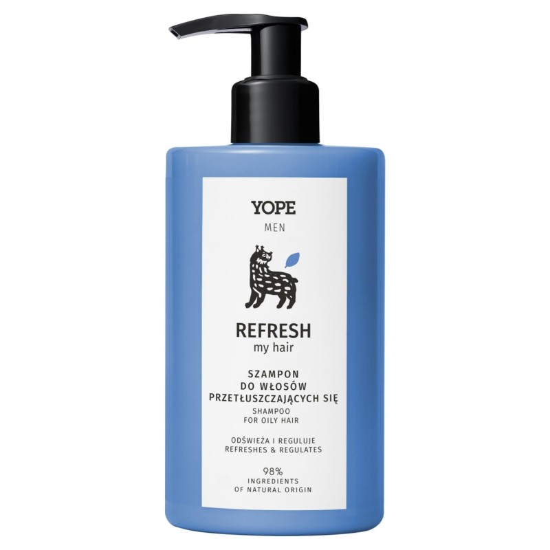 YOPE MEN REFRESH Szampon wł.przetłuszcz.300ml&