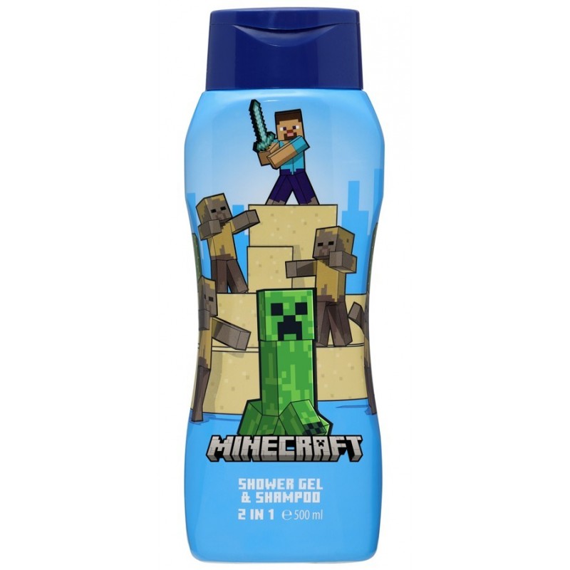 AIR VAL Żel p/prysznic+szampon 500ml MINECRAFT