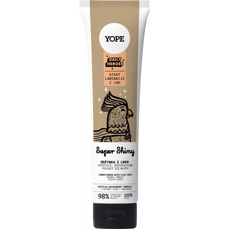 YOPE DAILY HEROES Super Shiny Odżywka z lnem 170m&