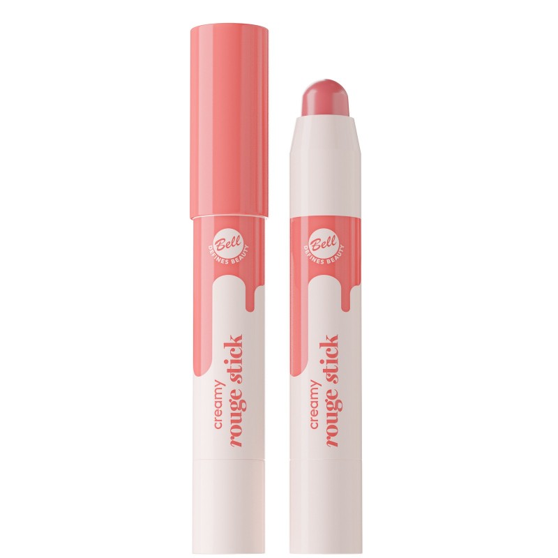 BELL Creamy Rouge Stick Róż w sztyfcie 01 Peach Blush  3g