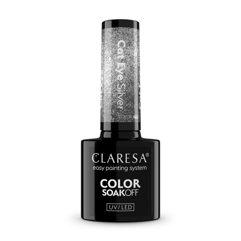 Claresa N Lakier hybrydowy Alchemy Cat Eay Silver