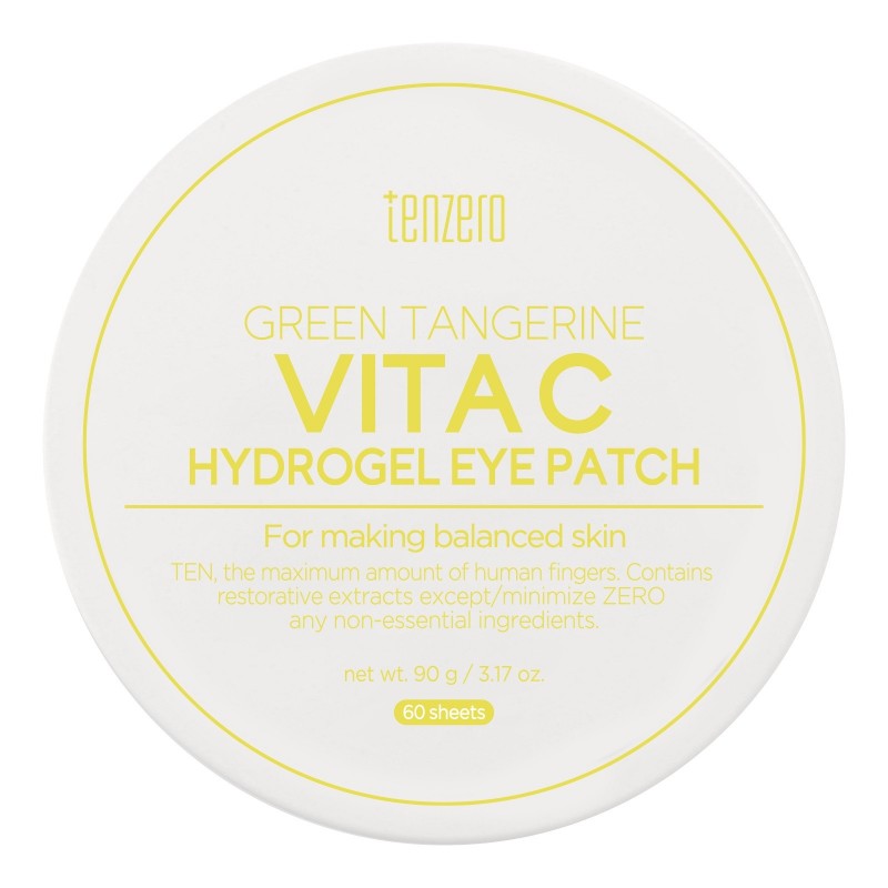 TENZERO Płatki pod oczy hydrożelowe Zielona Mandarynka i Vit C 60 szt.