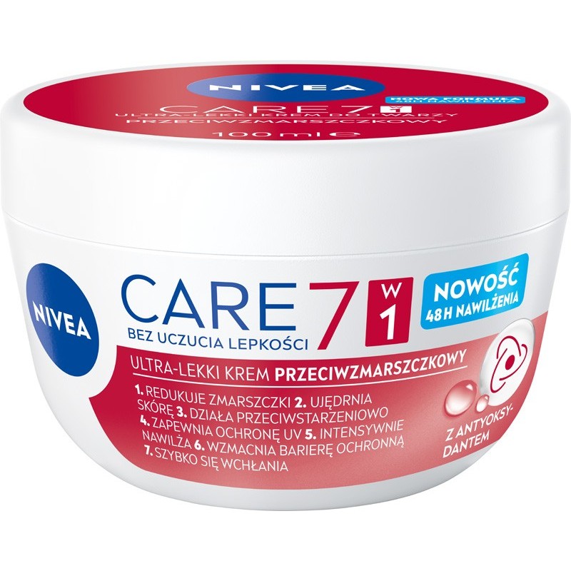 NIVEA V CARE Lekki krem 100ml p/zmarsz.7w1 80146&