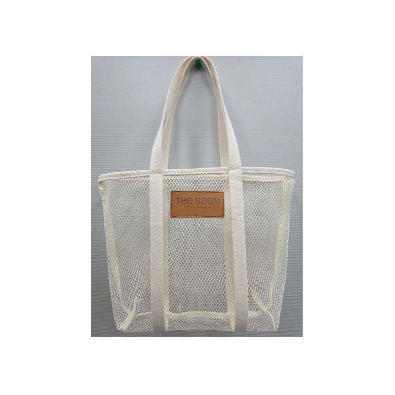 SAEM  PROM.Torba na zakupy Mash Bag biała