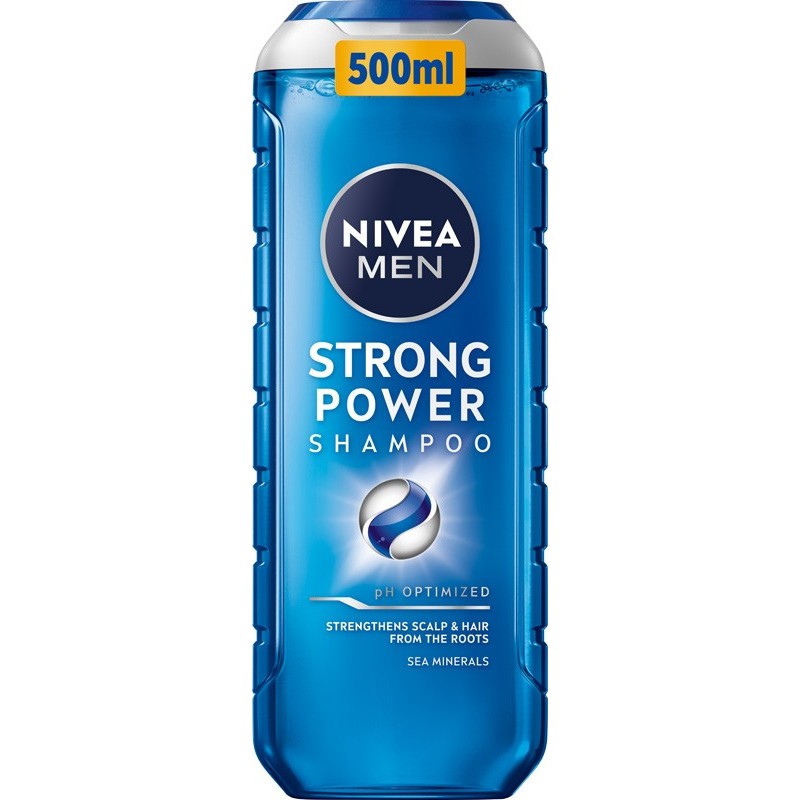 NIVEA MEN Strong Power Wzmacniający szampon do włosów z minerałami morskimi 500 ml