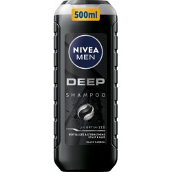 NIVEA MEN Deep Rewitalizujący szampon do włosów z czarnym węglem 500 ml