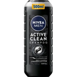 NIVEA MEN Active Clean Szampon do włosów z węglem drzewnym 500 ml