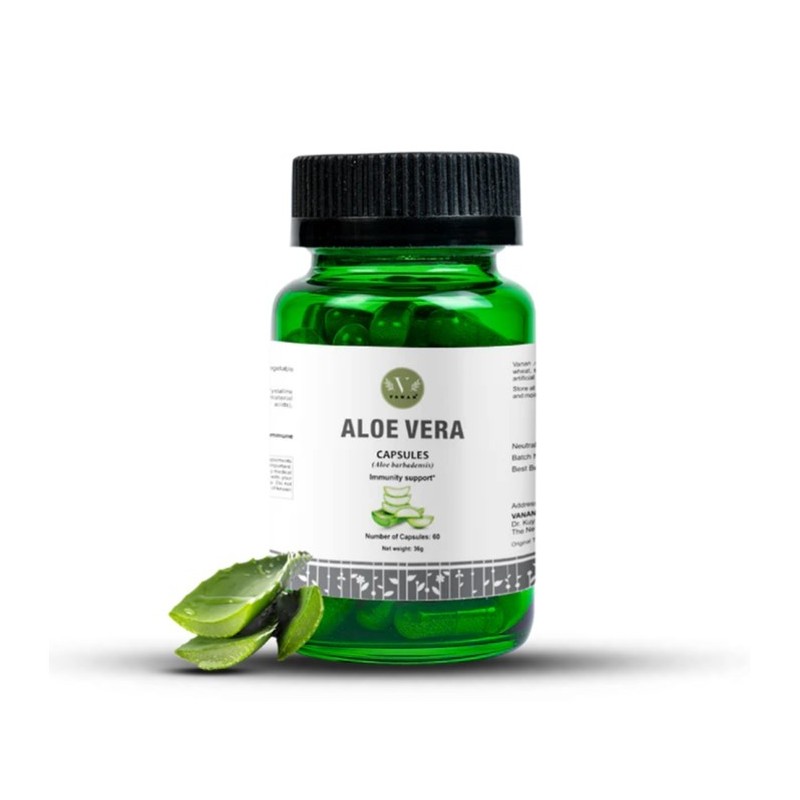VANAN Aloe Vera Suplement diety wspomagający odporność i trawienie Kapsułki 60 szt.