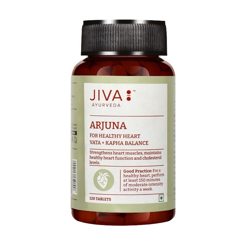 JIVA Ayurveda Arjuna Suplement diety wspomagający pracę serca i wątroby Tabletki 120 szt.