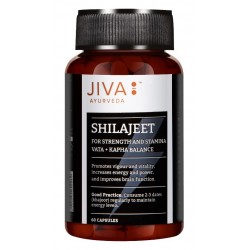 JIVA Ayurveda Pure Shilajit Mumio Suplement diety wspomagający regenerację oraz równowagę psychofizyczną Kapsułki 60 szt.