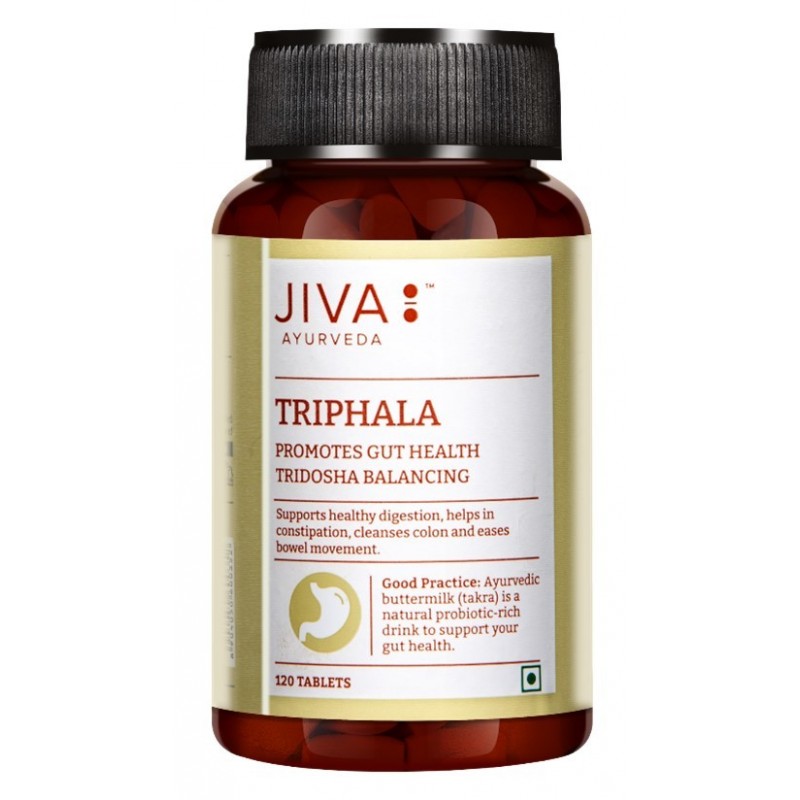JIVA AYURVEDA Triphala Suplement diety wspomagający trawienie i jelita Tabletki 120 szt.
