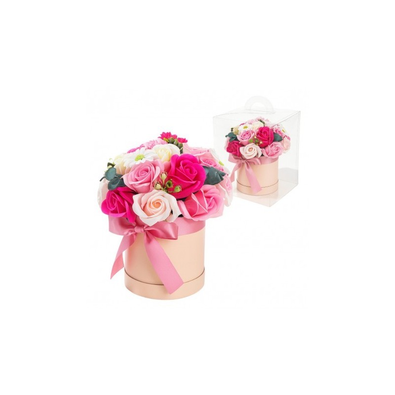 ECARLA Flower Box Bukiet zapachowych kwiatów mydlanych w pudełku BUK23