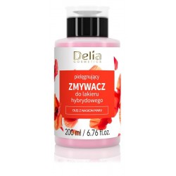 DELIA Pielęgnujący zmywacz do lakieru hybrydowego 200 ml