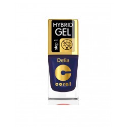 Delia Cosmetics Coral Hybrid Gel Emalia do paznokci nr 63 Perłowy Fiolet  11ml