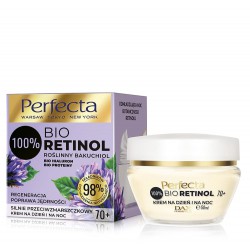 Perfecta 100% Bio Retinol 70+ Silnie Przeciwzmarszczkowy Krem na dzień i noc - regeneracja,poprawa jędrności 50ml