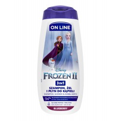 On Line Disney Żel pod prysznic 3w1 dla dzieci Frozen II - Blueberry  400ml